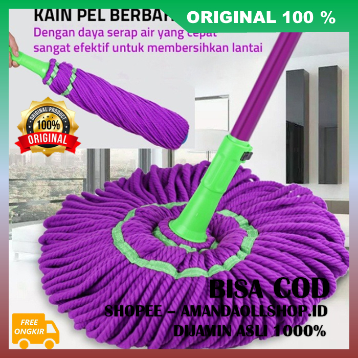 Jual Alat Pel Peras Otomatis Alat Pel Lantai Twist Mop Set Alat Pel