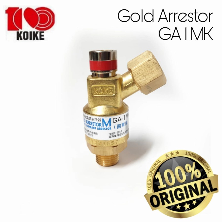 Jual Flashback Gold Arrestor For Oxygen GA 1- MK Original 100% KOIKE ...