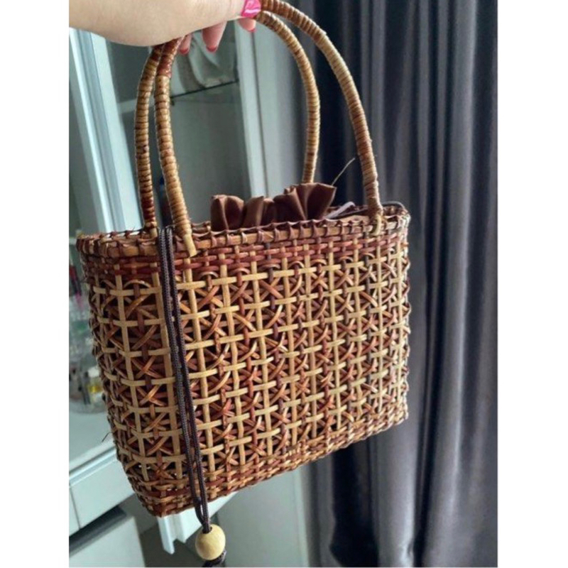 Jual NEW ‼️ [BACA DESKRIPSI] TAS ANYAMAN / TAS ROTAN 100% ORIGINAL HAND ...