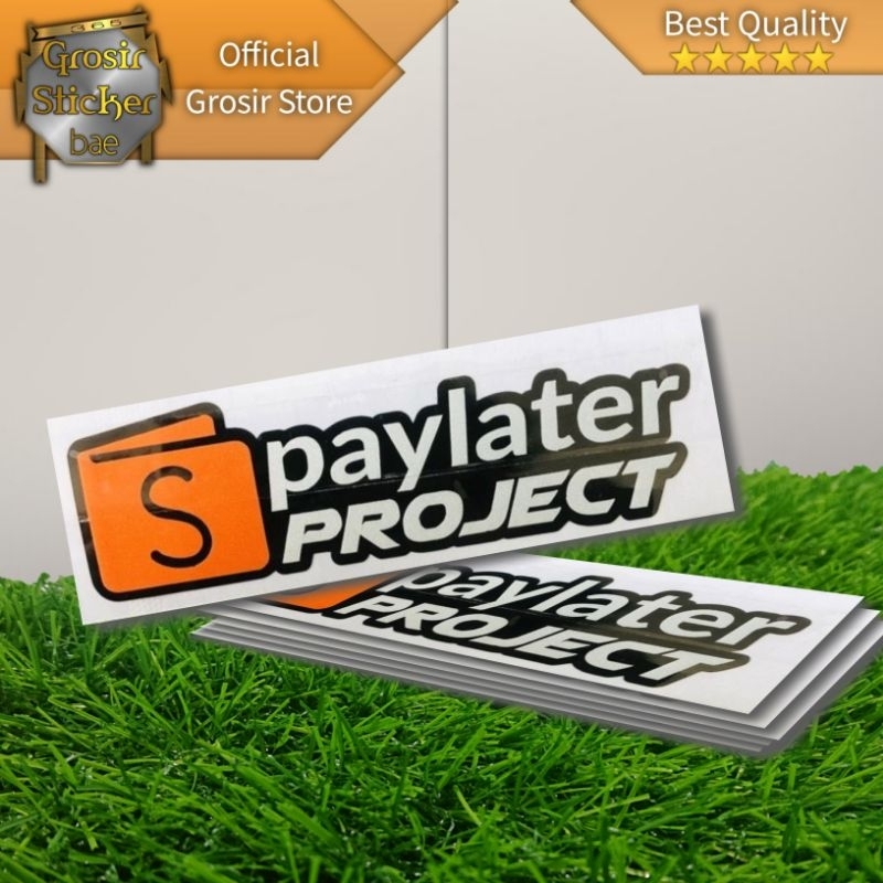 Jual Sticker Shopee Paylater Project Cutting Viral Stiker Motor