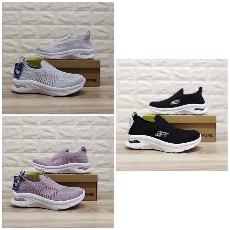 Jual Sepatu Skechers Arch Fit Slip On Wanita Size Free Kaos