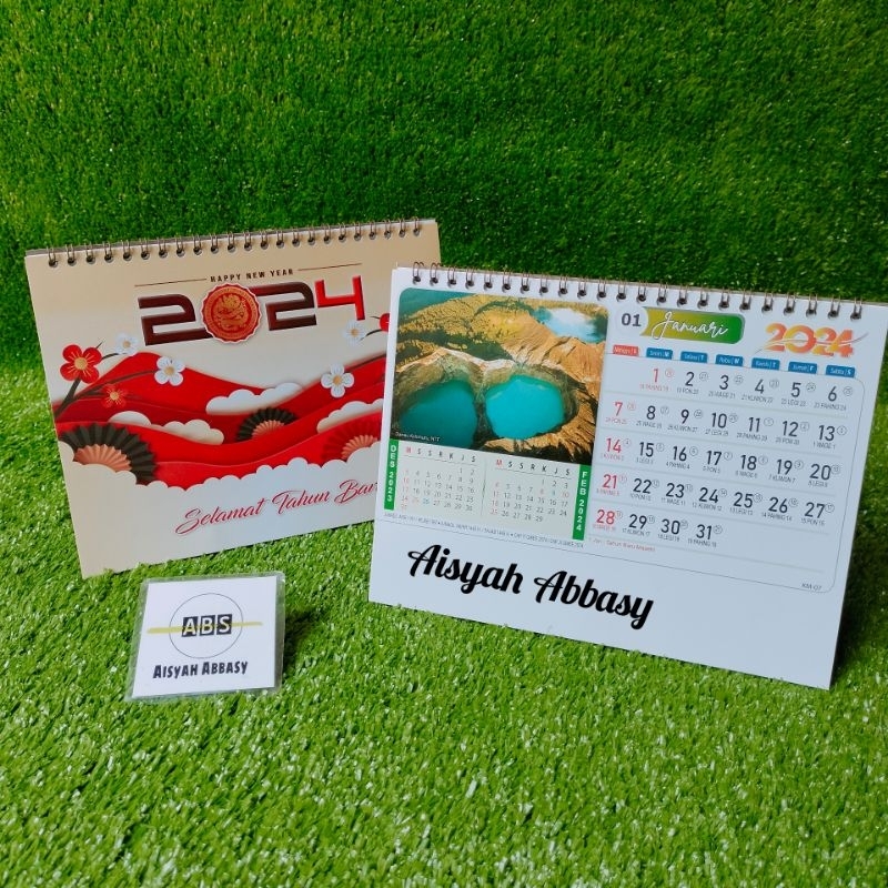 Jual Kalender Meja 2024 Kalender Meja Standar Km 07 Pemandangan Alam Indonesia 21 × 16 Cm 