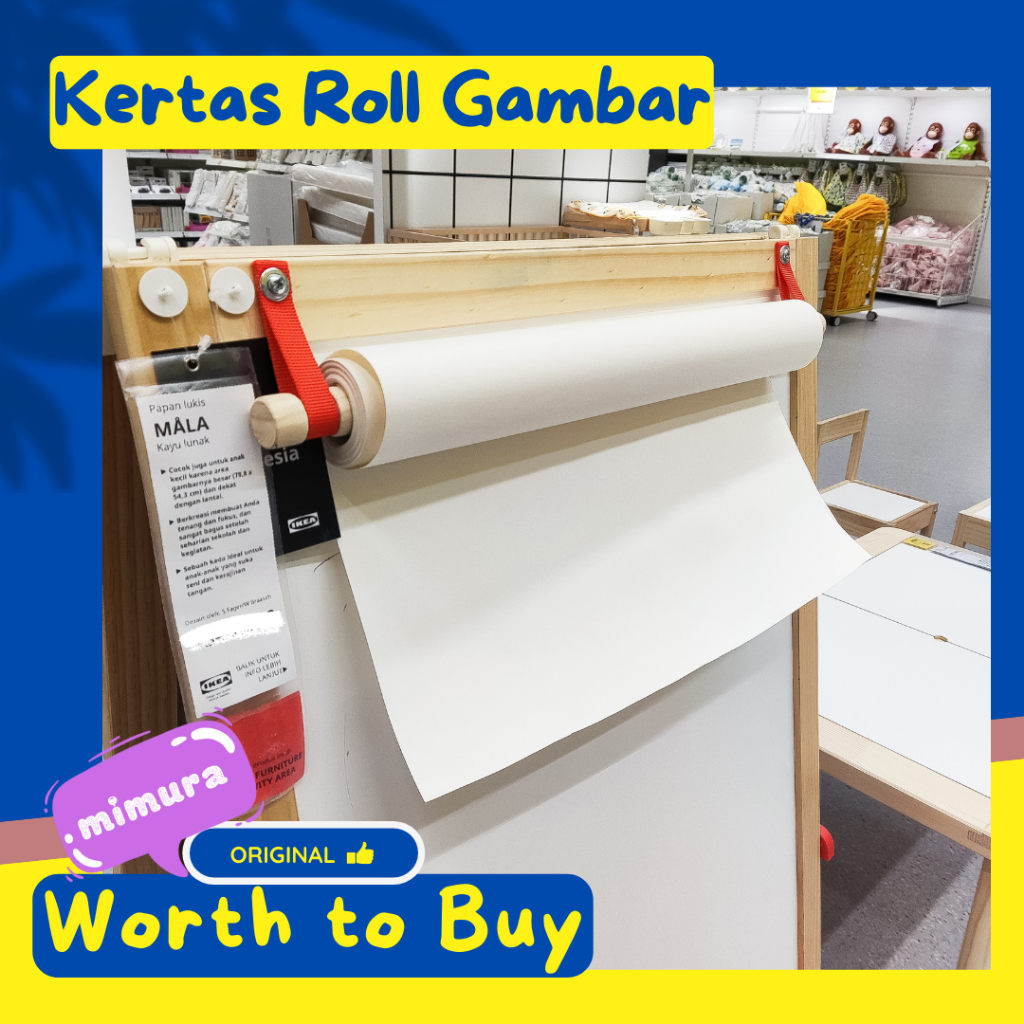 Jual Kertas Roll Kertas Menggambar Kertas Lukis 30m IKE | Shopee Indonesia