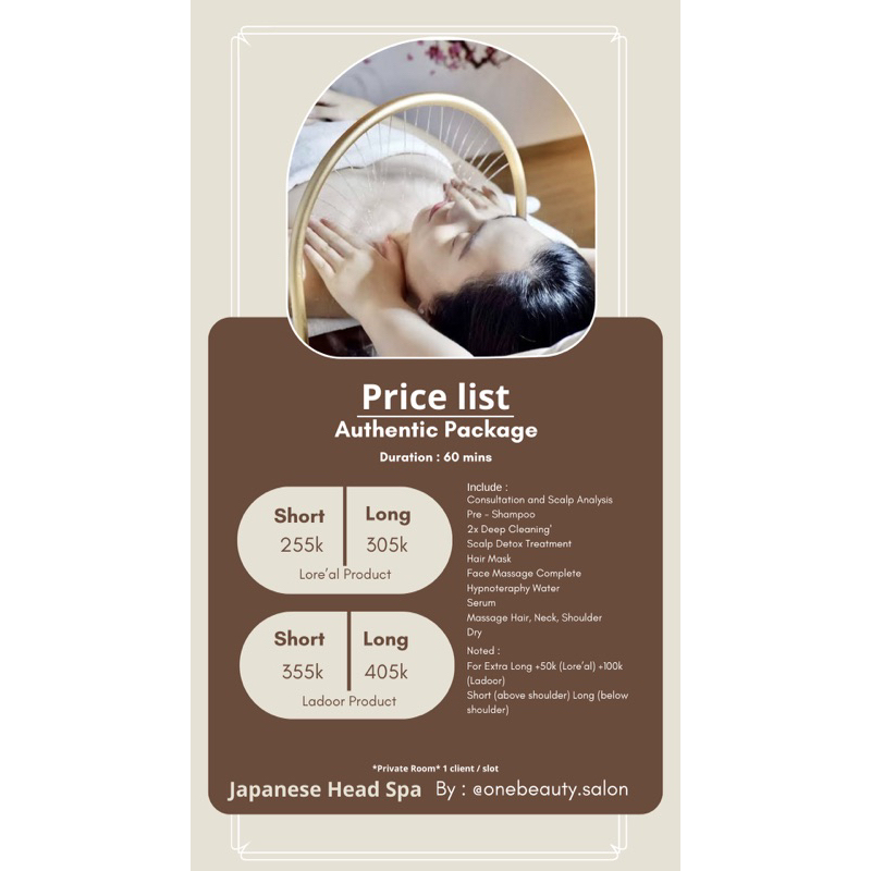 Jual Authentic Package JAPANESE HEAD SPA Shopee Indonesia