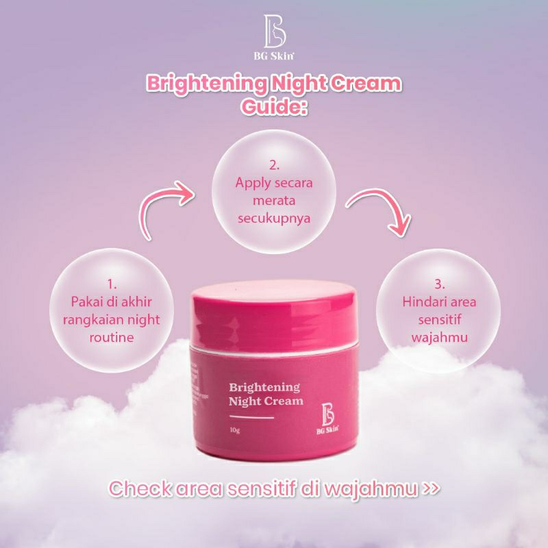 Jual Cream Malam BG Skin | Night Brightening | Night Premium Bg Skin ...