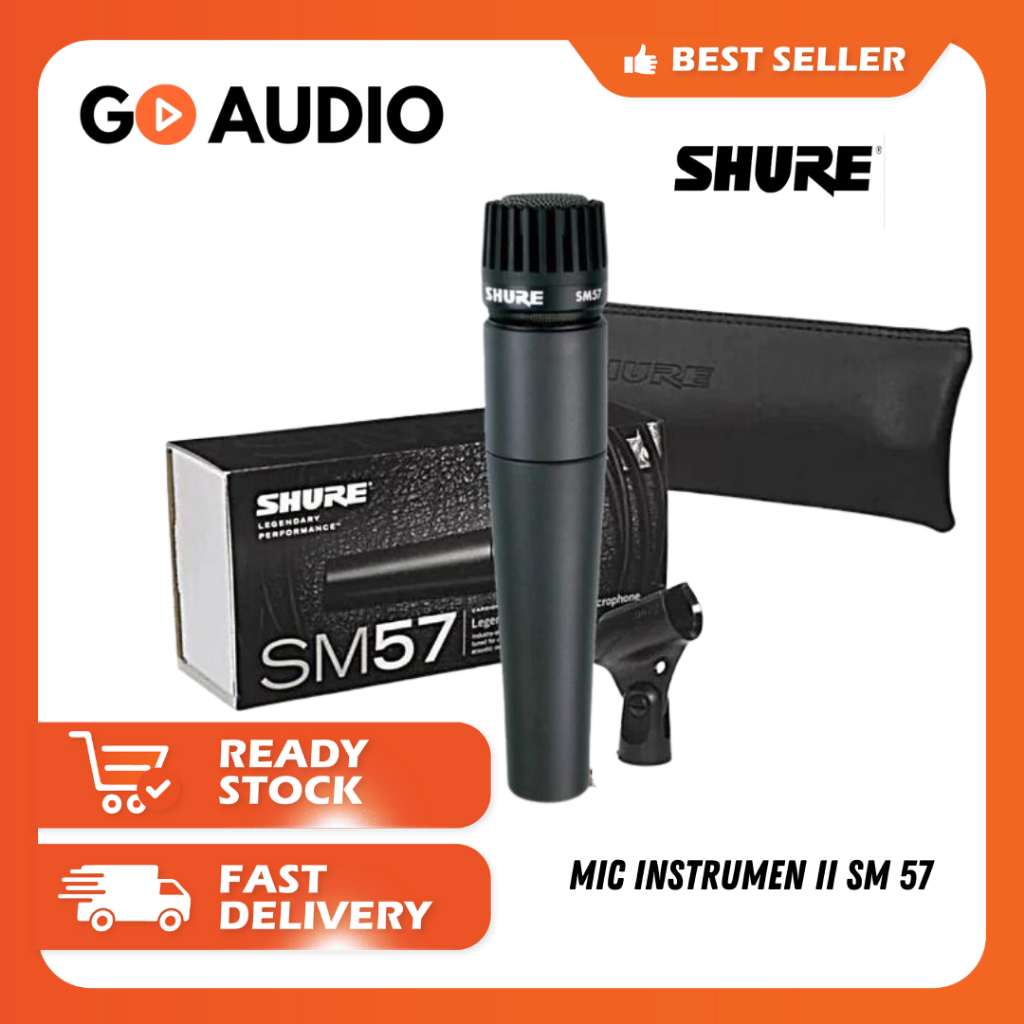 Jual SHURE | Mic Kabel Instrumen SM-57 Original | Microphone Instrumen ...