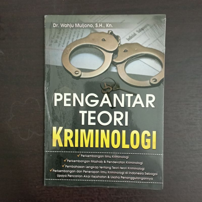 Jual Pengantar Teori Kriminologi | Shopee Indonesia