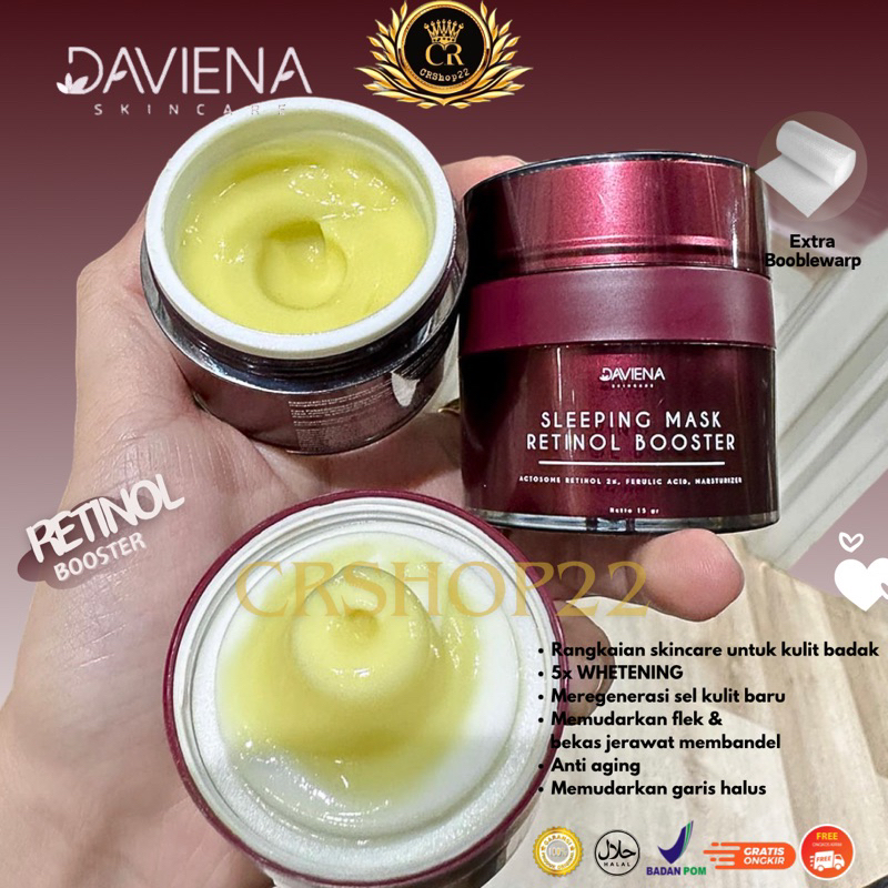 Jual PROMO SLEEPING MASK RETINOL BOOSTER BY DAVIENA SKINCARE ORIGINAL