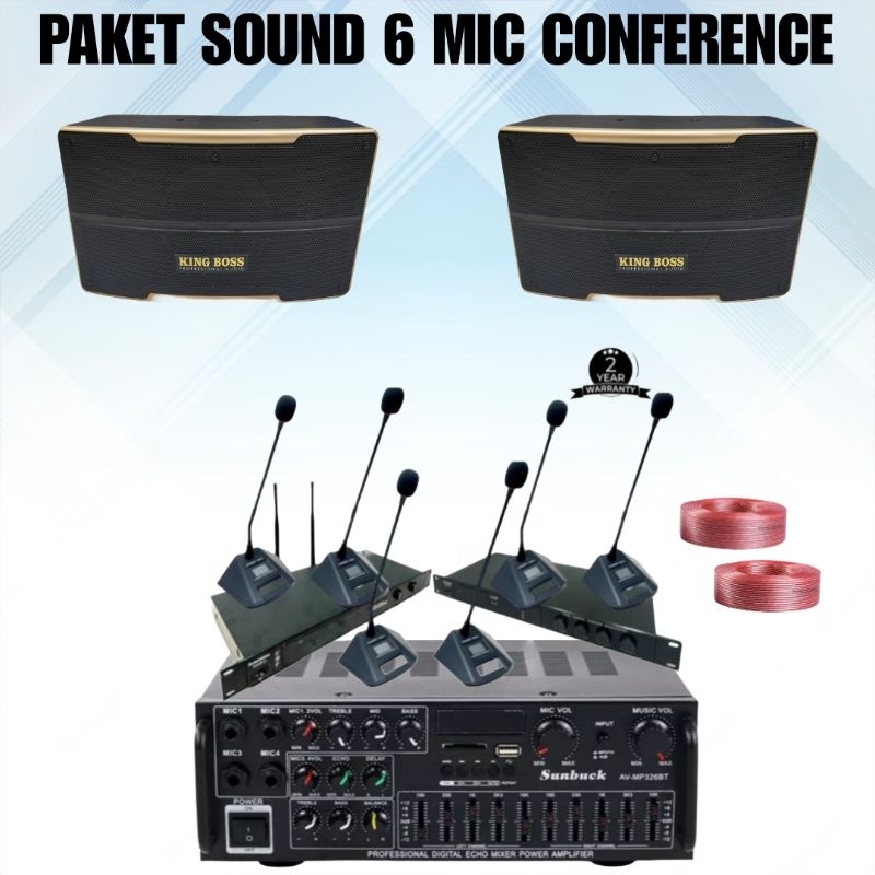 Jual Paket Sound System Mic Conference Wireless Paket Kantor Meeting ...