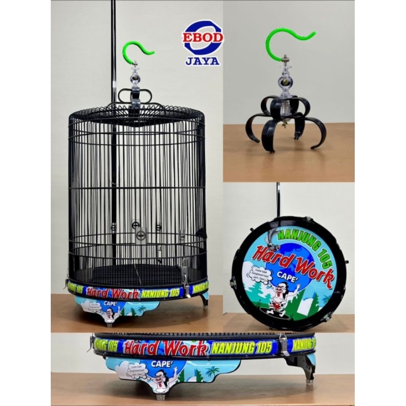 Jual KANDANG SANGKAR MURAI EBOD JAYA PVC DECAL HARD WORK NANJUNG 105 NO ...