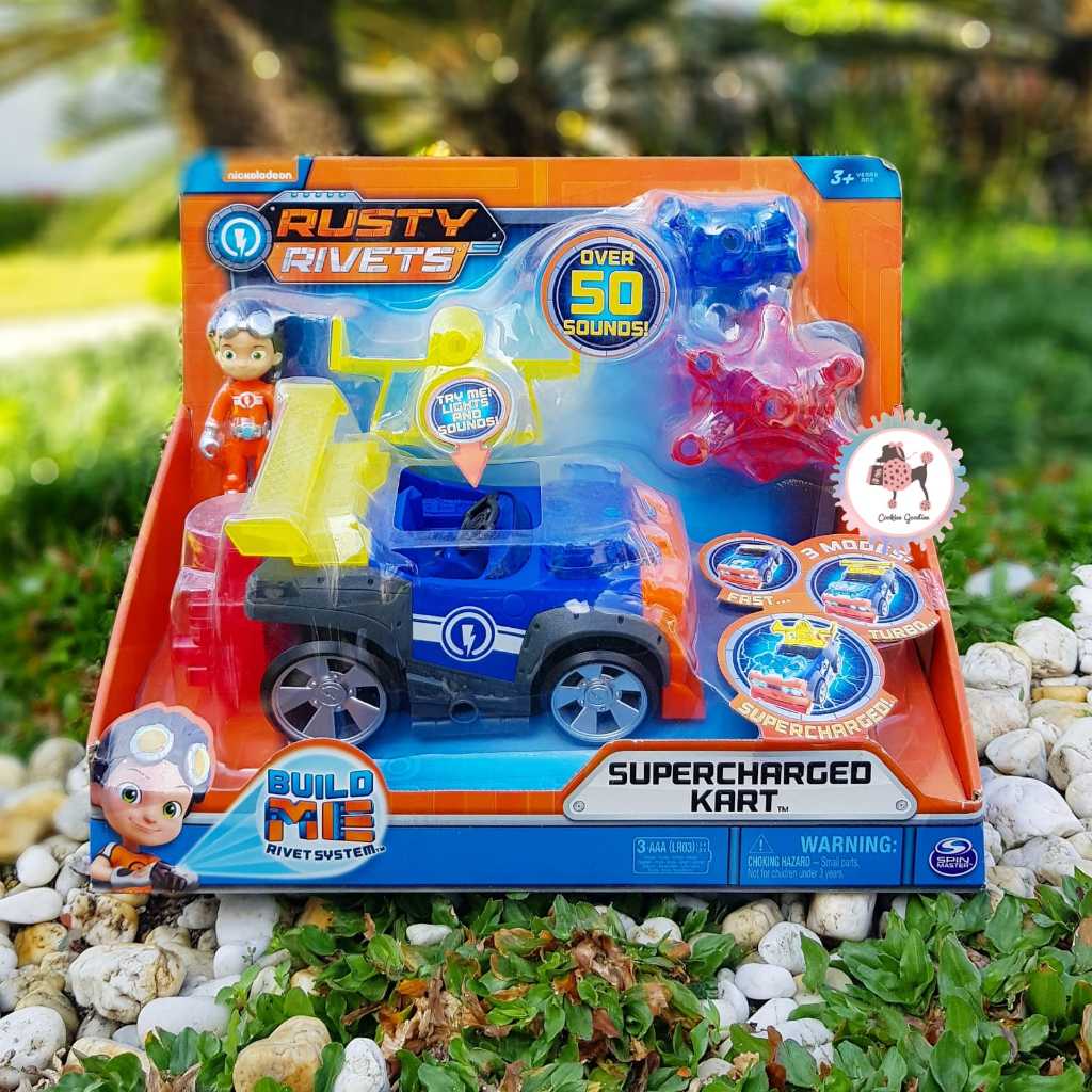 Jual Rusty Rivets Supercharged Kart Building Set with Lights and Sounds ...
