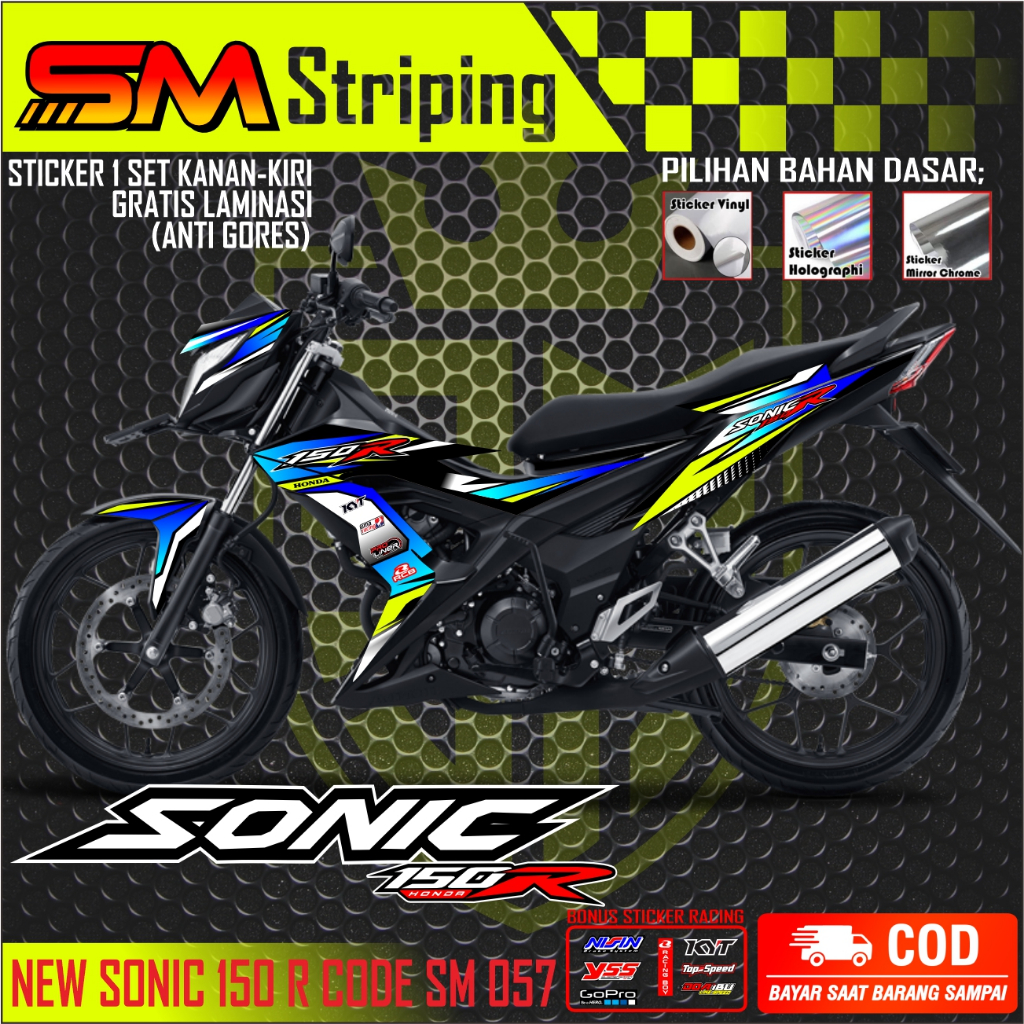 Jual (COD)Sticker Striping Variasi Honda Sonic 150 R - Striping Stiker ...