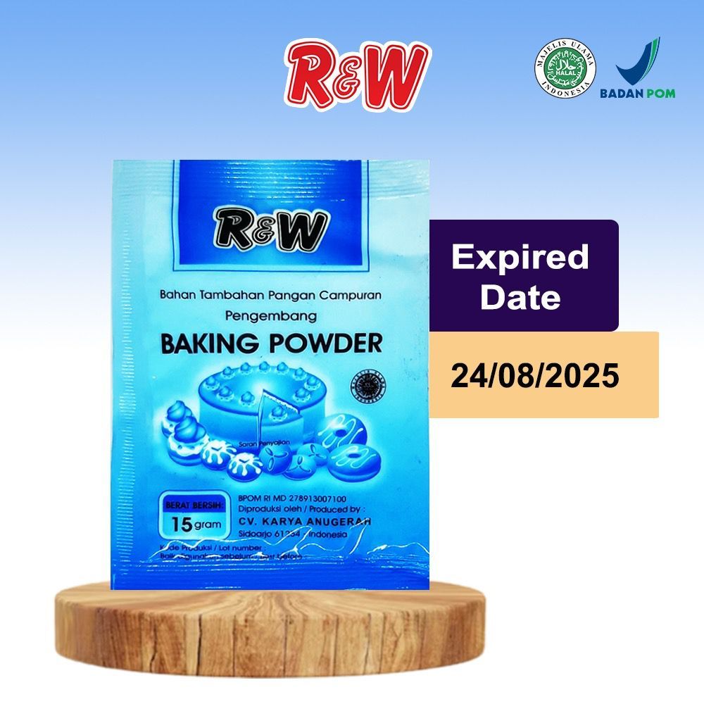 Jual Baking Powder 1sachet 15gr Pengembang Kue Rajawali R&W RW Biru ...