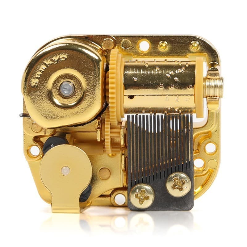 Jual Music Box Sankyo 18 Note Gold Mesin Kotak Musik Movement Original ...