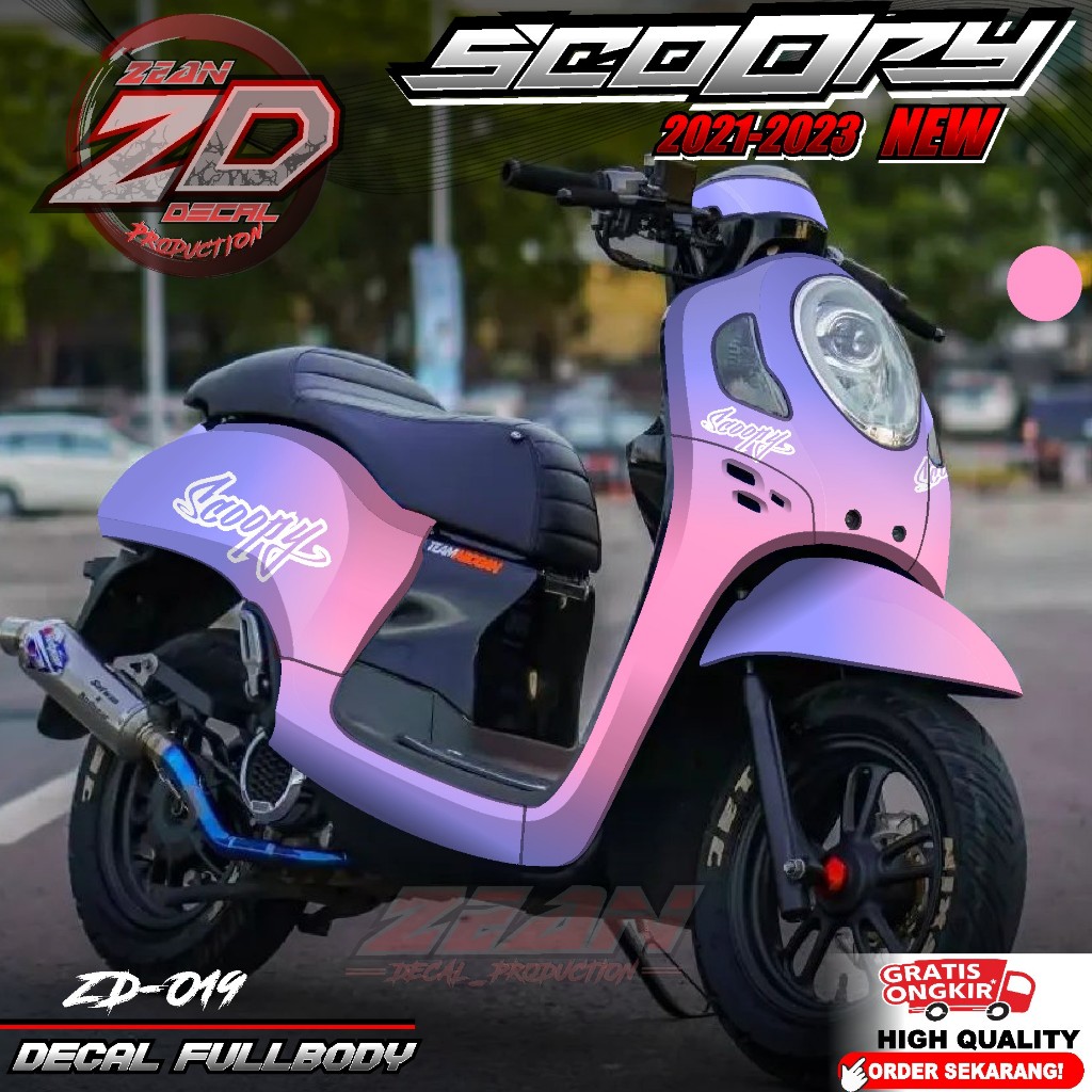 Jual (COD) TERBARU Decal Sticker Motor Scoopy New 2021 2022 2023 2024