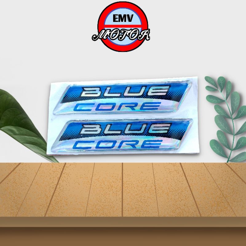 Jual emblem resin timbul bluecore standar sepasang (2pc) | Shopee Indonesia