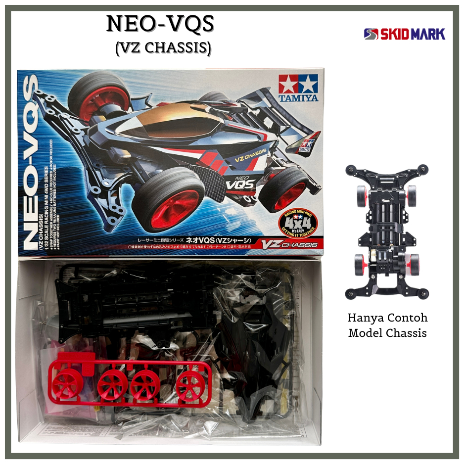 Jual Mobil Rakit Tamiya Mini 4WD - NEO - VQS VZ Chassis (ORIGINAL ...