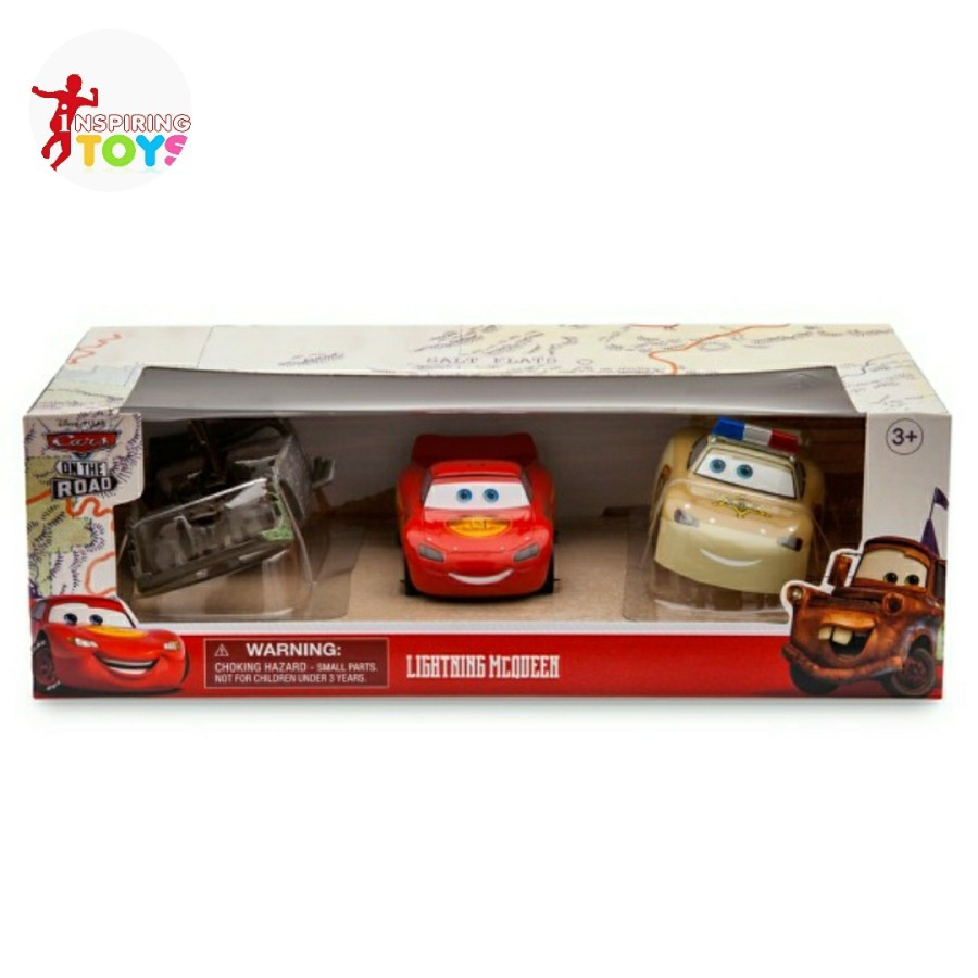 Jual Disney Pixar Cars On The Road Lightning Mcqueen Salt Flats (PULL