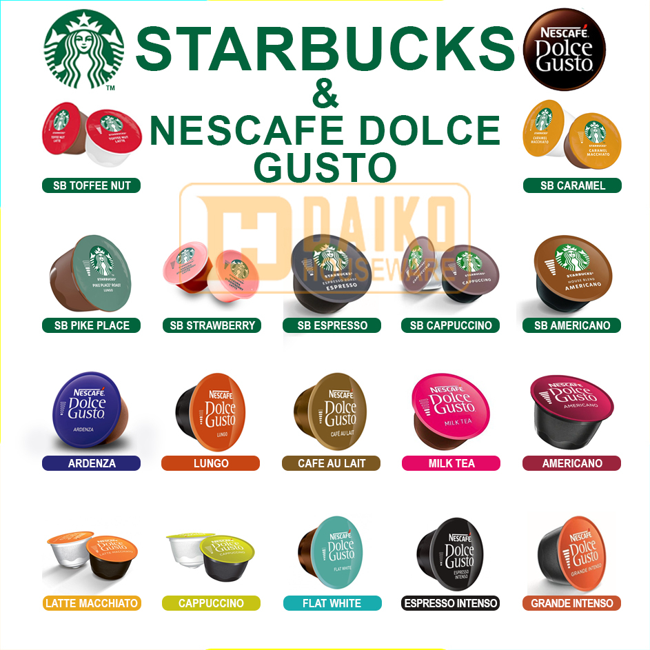 Jual Terkini Capsule Nescafe Dolce Gusto Eceran Mix Rasa Original