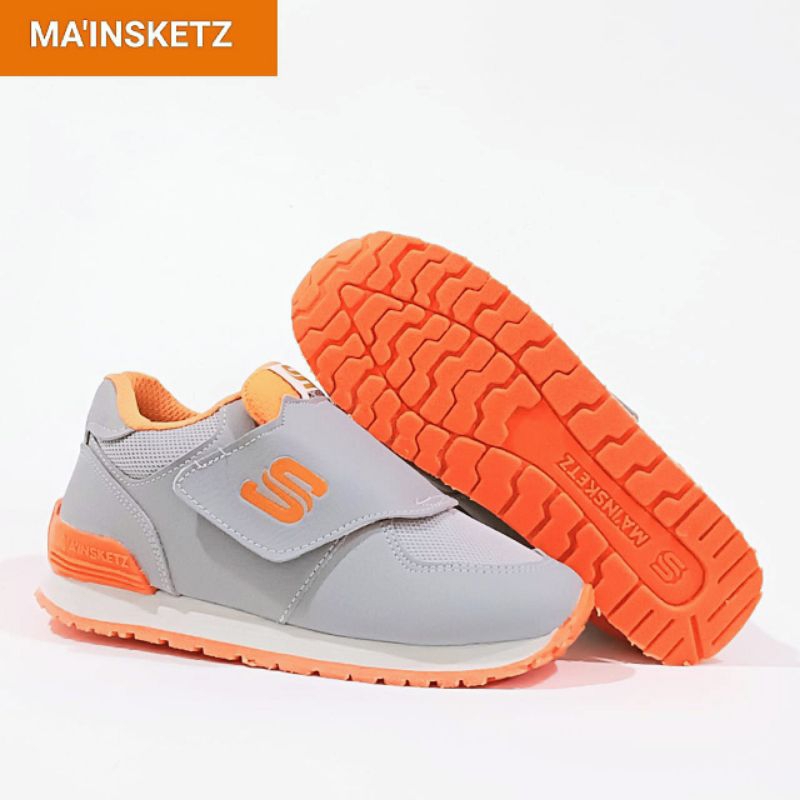 Jual MA'INSKET Alsin Anak Laki Laki Dan Perempuan Sneakers Abu | Shopee ...
