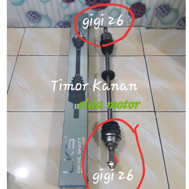 Jual Drive Shaft CV Joint Assy As Roda komplit Timor Interplay Sebelah ...