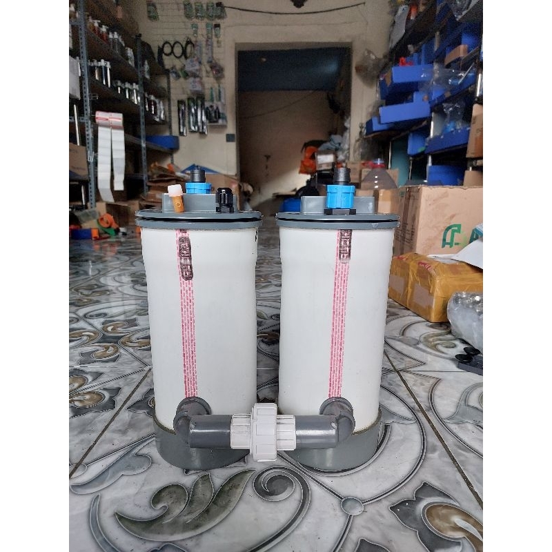 Jual filter canister diy 4 inch dua tabung pipa 25cm untuk aquascape