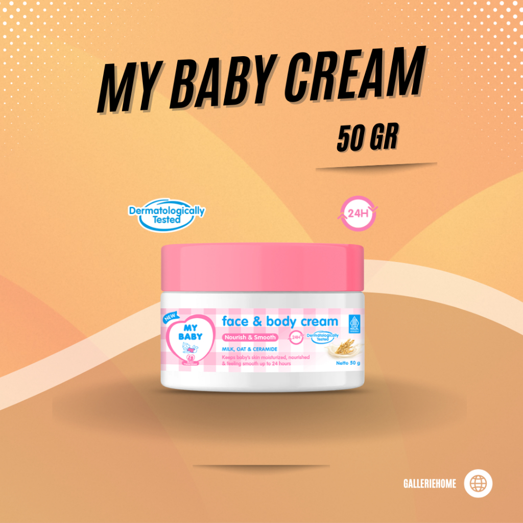 Jual MY BABY Face & Body Cream Nourish & Smooth 50 gr | Shopee Indonesia