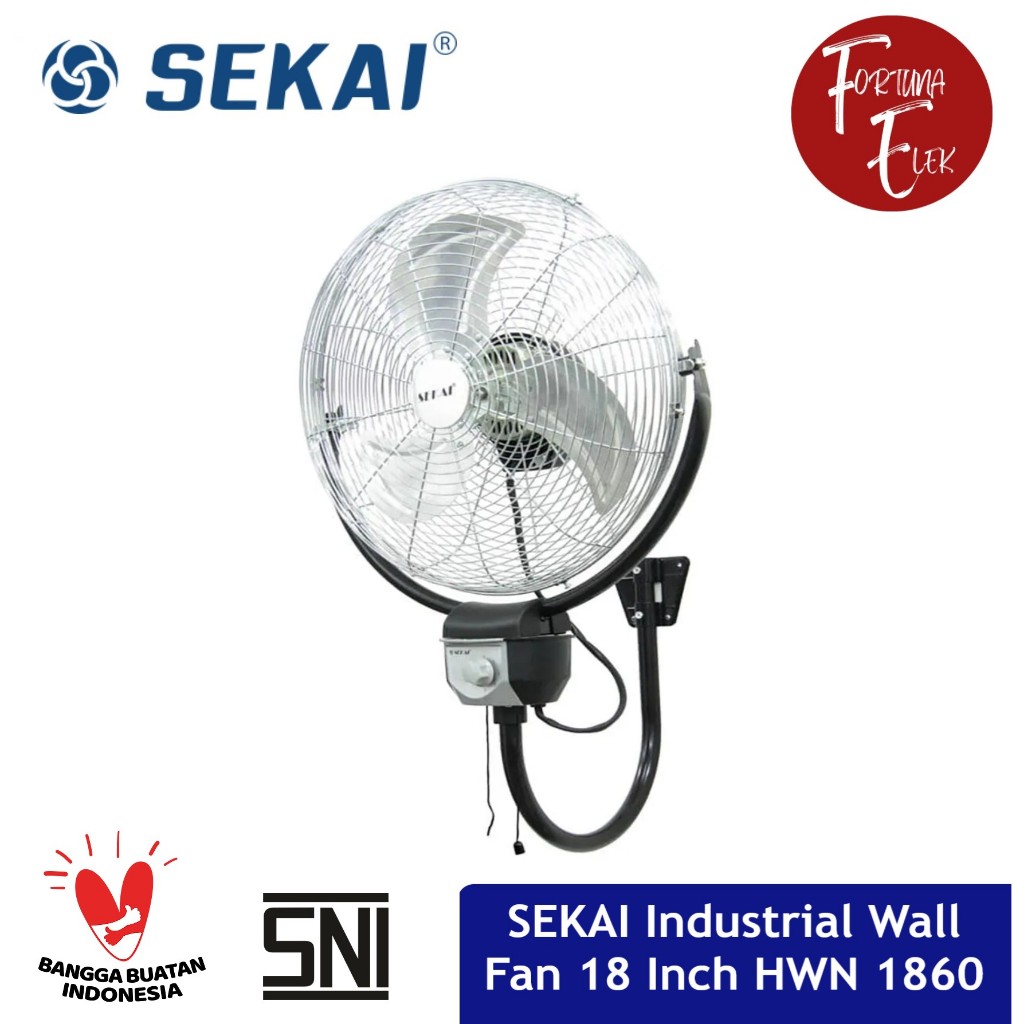 Jual Sekai Industrial Tornado Wall Fan 18 Inch Hwn 1860 Co Kipas Dinding Industri Baling 3639