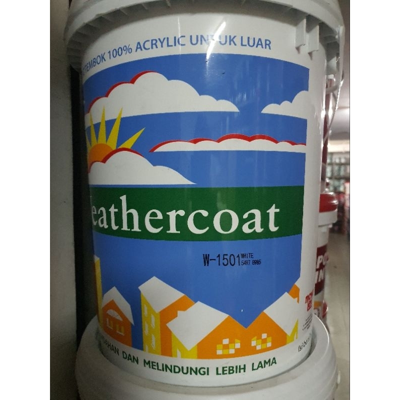 Jual Mowilex Weathercoat Acrylic Emulsion Cat Tembok Exterior Luar Pail