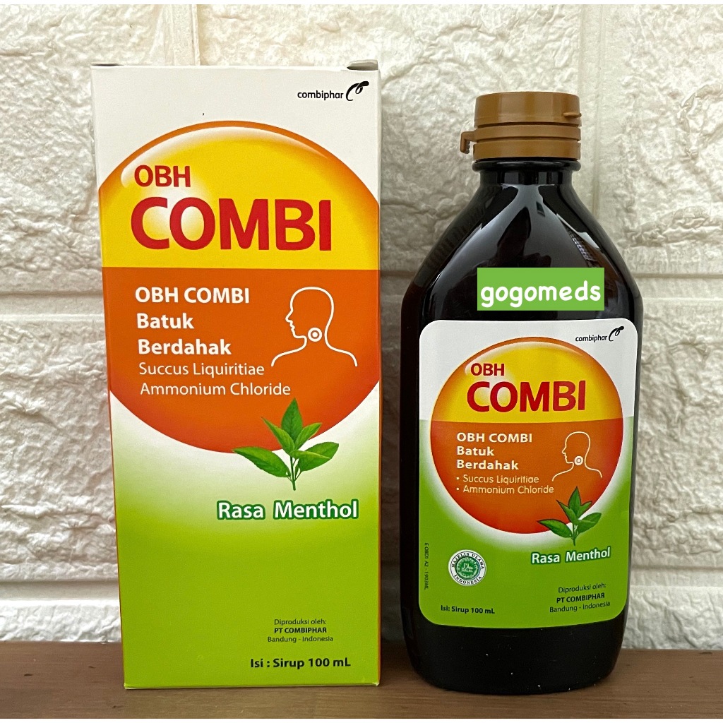 Jual OBH COMBI BATUK BERDAHAK MENTHOL SIRUP 100ML | Shopee Indonesia