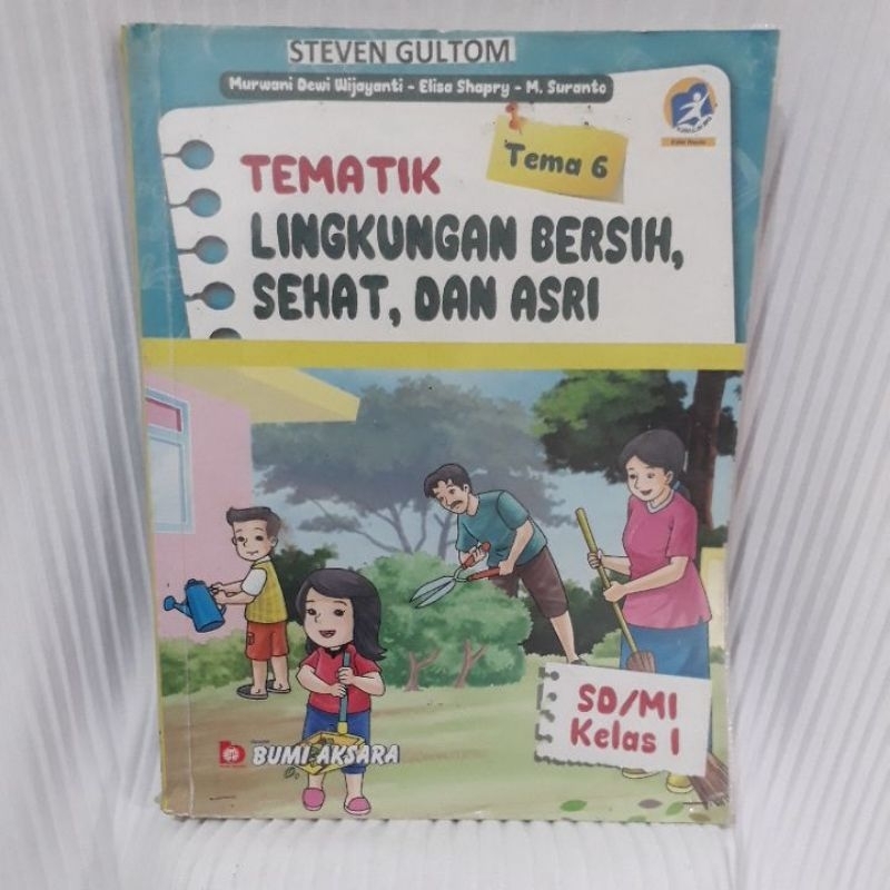 Jual Tematik 1 Tema 6 Lingkungan Bersih Sehat Dan Asri Kelas 1 Sdmi Bumi Aksara Shopee 2490