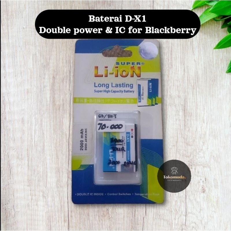 Jual baterai blackberry Dx-1 original super Li-ion - Battery Double ...