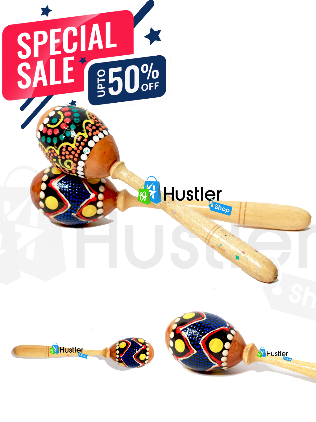 Jual Grosir Marakas Genggam Maracas Perkusi Mainan Anak Tradisional
