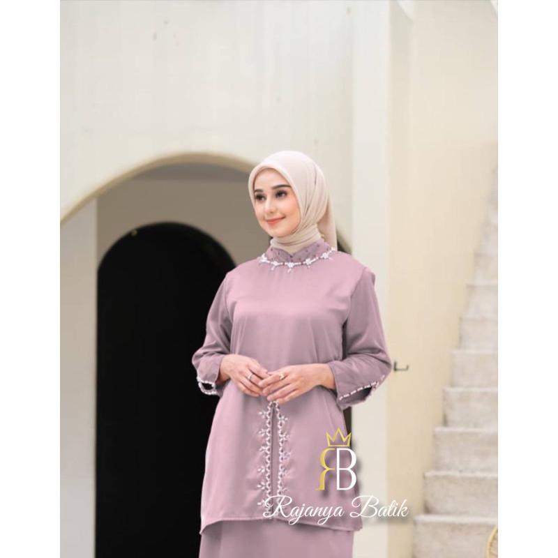 Jual Ada Jumbo New Oneset Elliza Kurung Melayu Dress Pesta Setelan