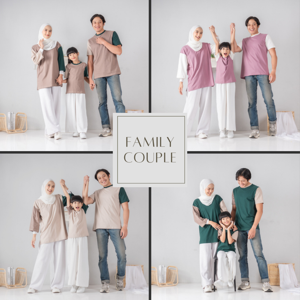 Jual Kaos Couple Keluarga - Family set - Kaos Keluarga - Senada Series