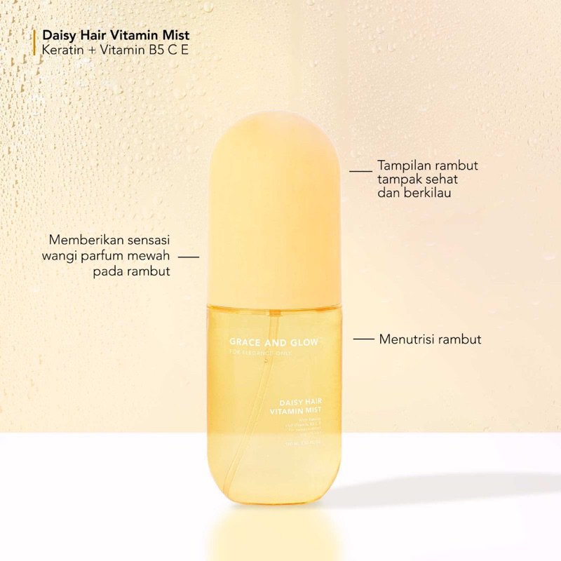 Jual Grace and Glow Daisy Perfume Hair Vitamin Mist Parfum Rambut