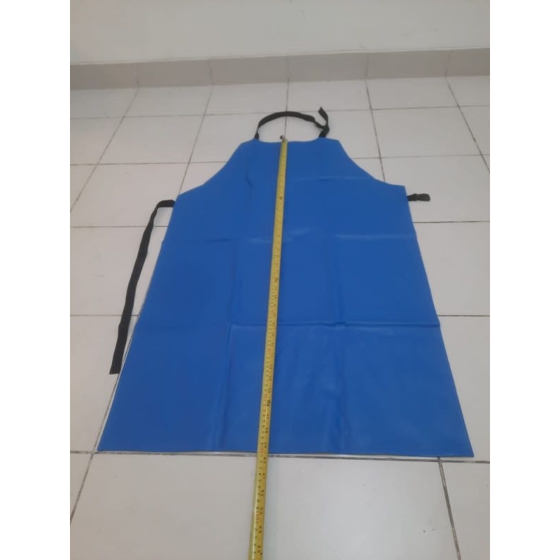 Jual Apron Atau Celemek Sisi Pvc Doff Biru Shopee Indonesia