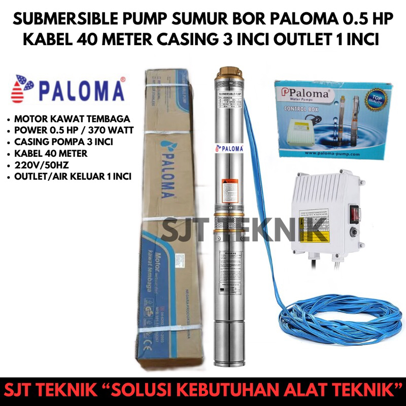 Jual Paloma Pompa Air Reda Satelite Celup Submersible Pump Sumur Bor Paloma Hp Kabel