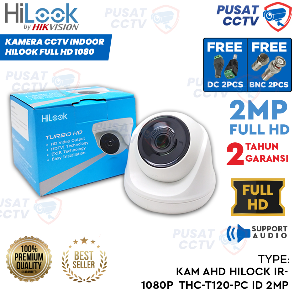 Jual Kamera CCTV Hilook Hikvision 2MP Resolusi 1080 Full HD, Infra Red ...