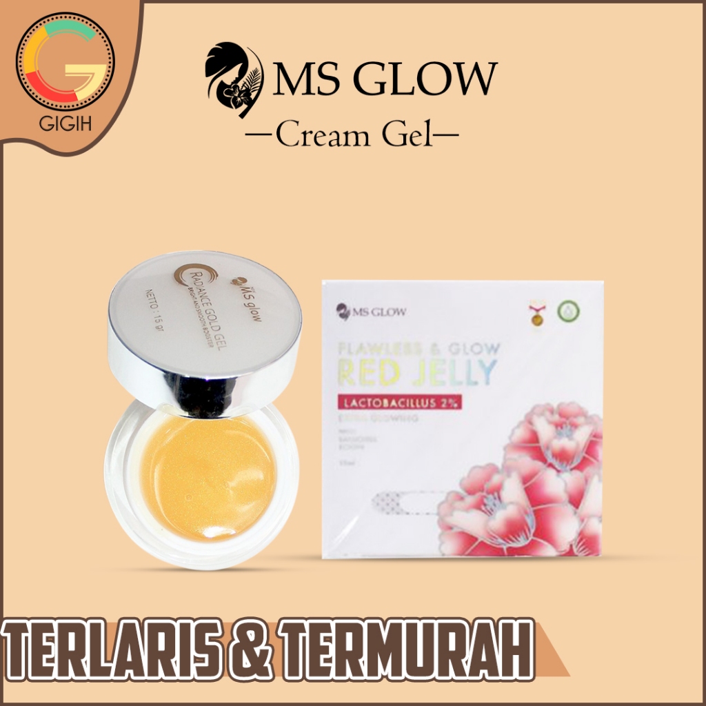 Jual MS GLOW MOISTURIZER GEL SERIES ( RED JELLY / RADIANCE GOLD