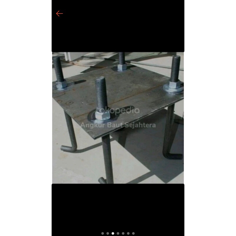 Jual angkur 16 mm x 50cm + 2 mur 1 ring, | Shopee Indonesia