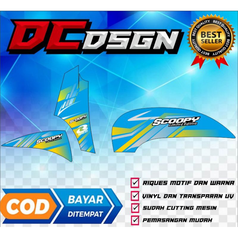 Jual Sticker striping scoopy transparan 02, Bisa request | Shopee Indonesia