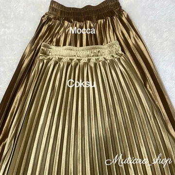 Rok Plisket Bludru Velvet 7 8 Premium Bisa Rok Plisket Bludru Pendek