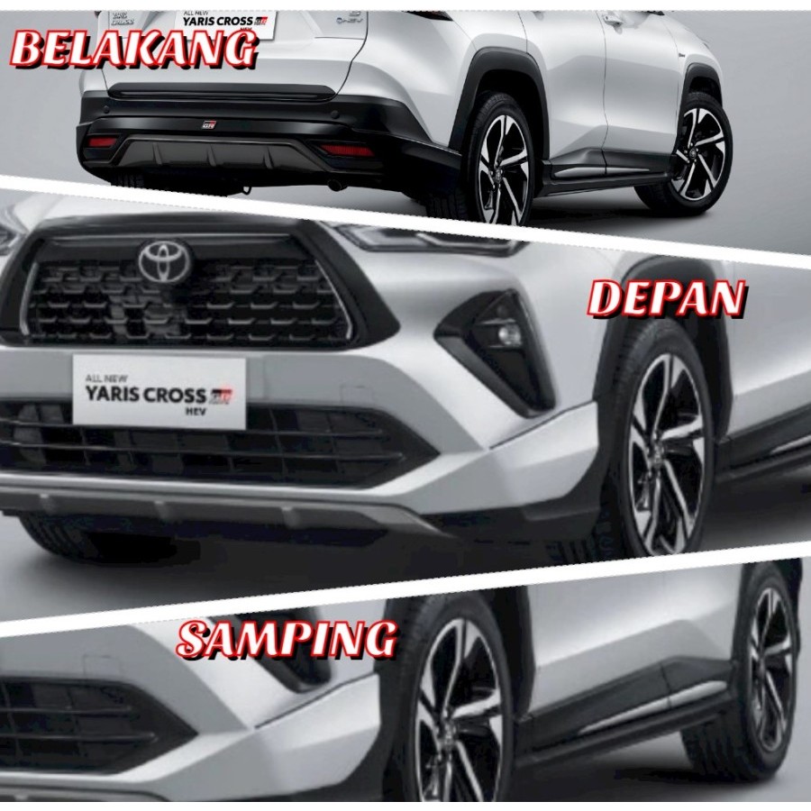 Jual Paket Bodykit Original Body Kit New Yaris Cross Hybrid Less Color Shopee Indonesia