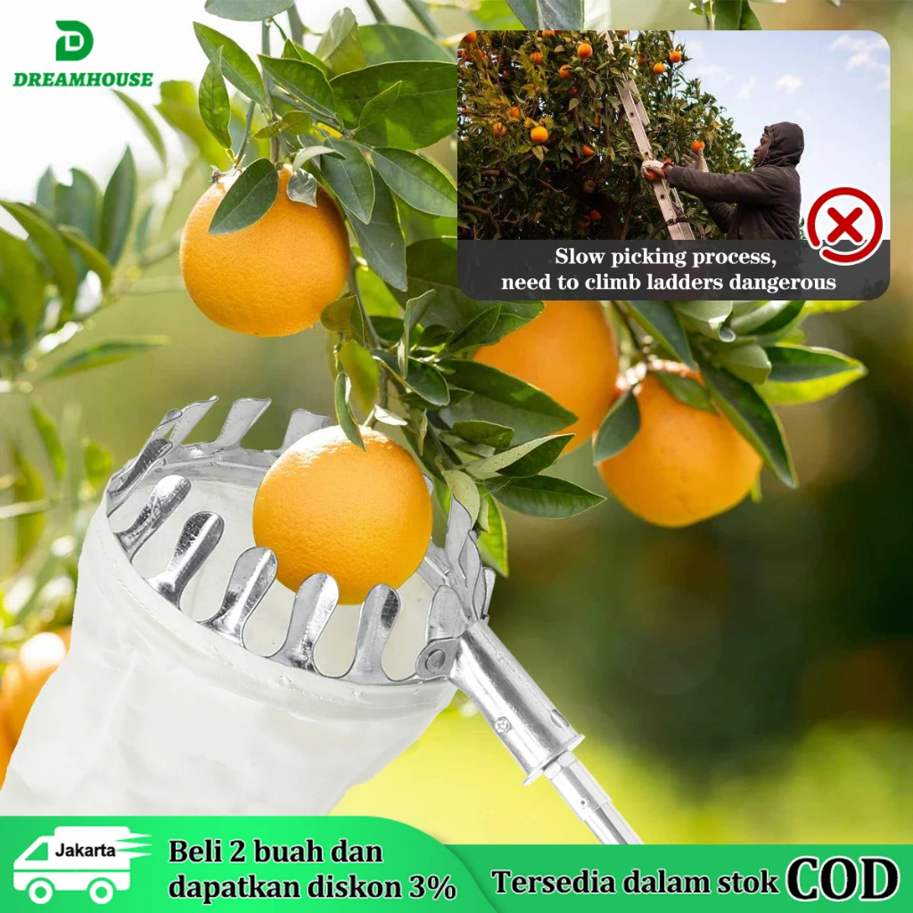 Jual Alat Pemetik Buah Mangga Tongkat Pemetik Buah Sekop Pemetik Buah ...