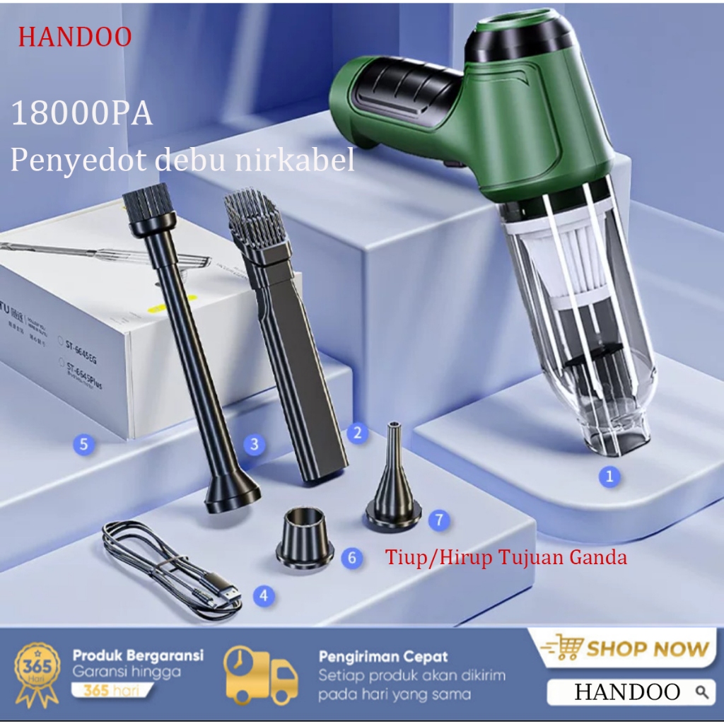 REIKIYA 150000RPM Super Power Cordless Air Duster, 18000Pa - View #2