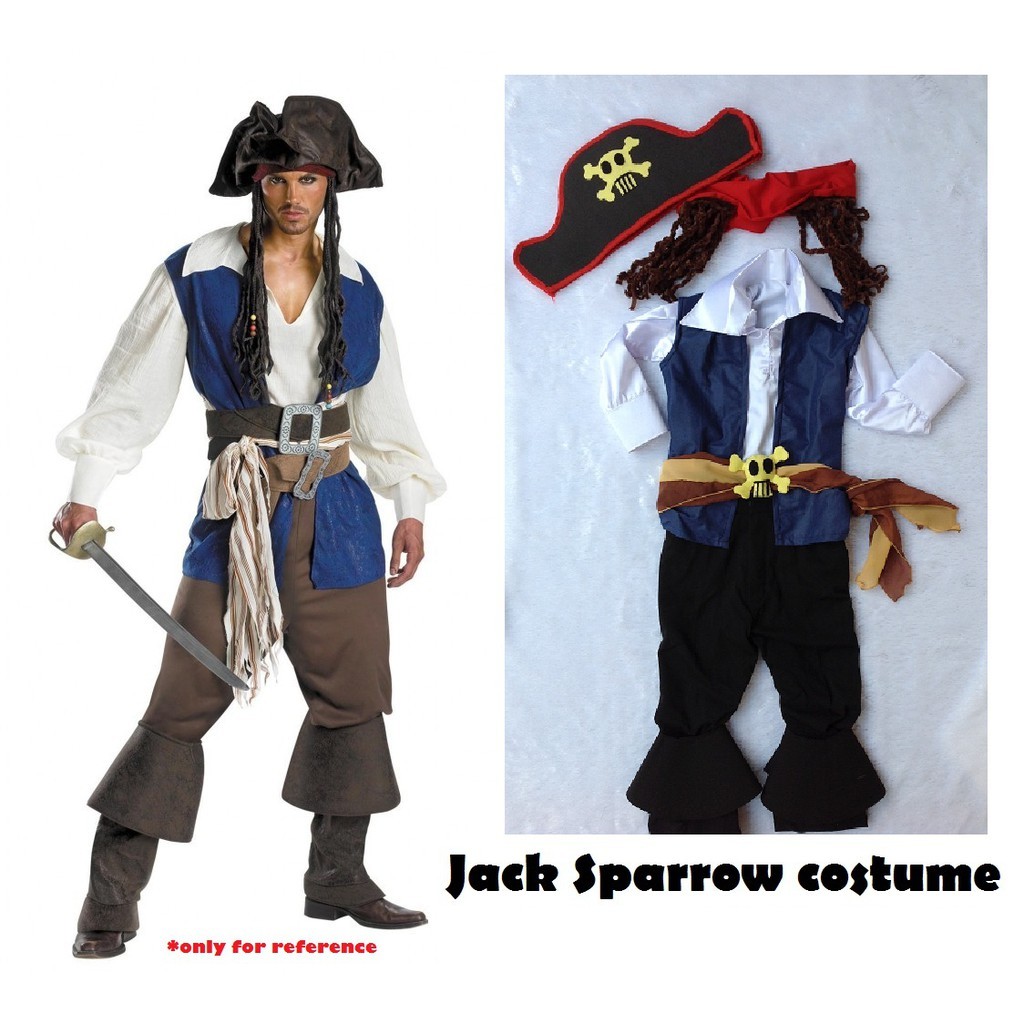 Jual KOSTUM BAJAK LAUT JACK SPARROW | JACK SPARROW COSTUME | kostum