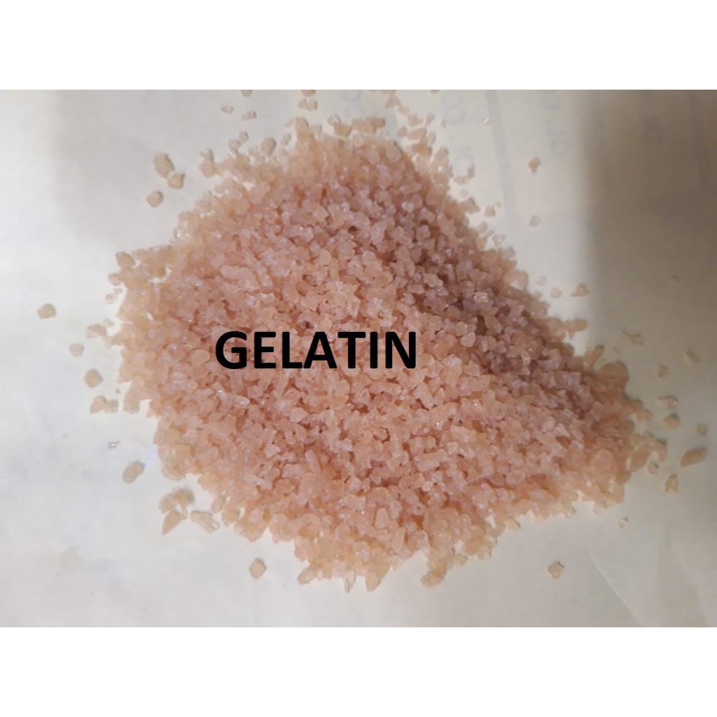 Jual GELATIN / GELATINE / GELATIN SAPI / GELATIN FOOD / GELATIN PEARL DARI TULANG SAPI 1 KG