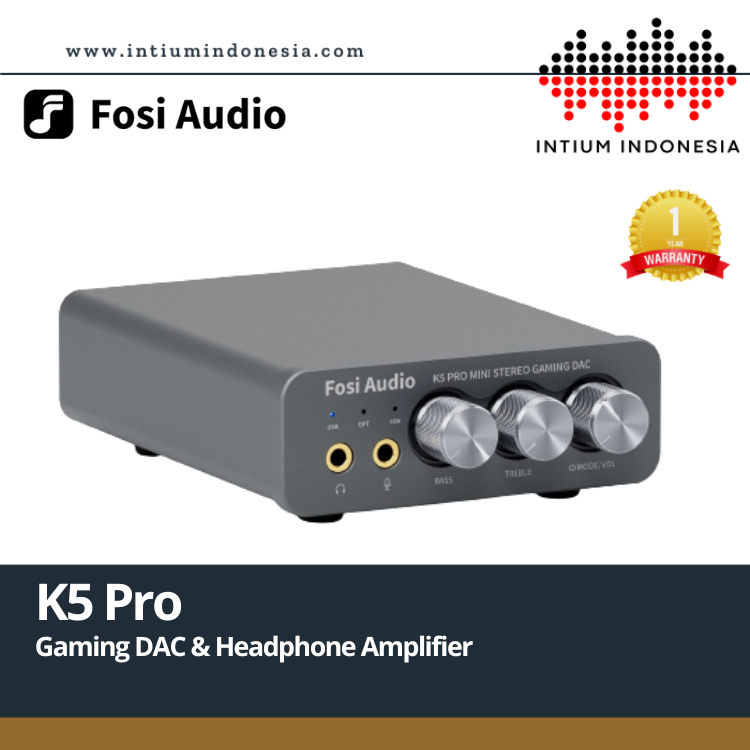 Jual FOSI AUDIO K5 PRO USB Gaming DAC With Microphone Headphone