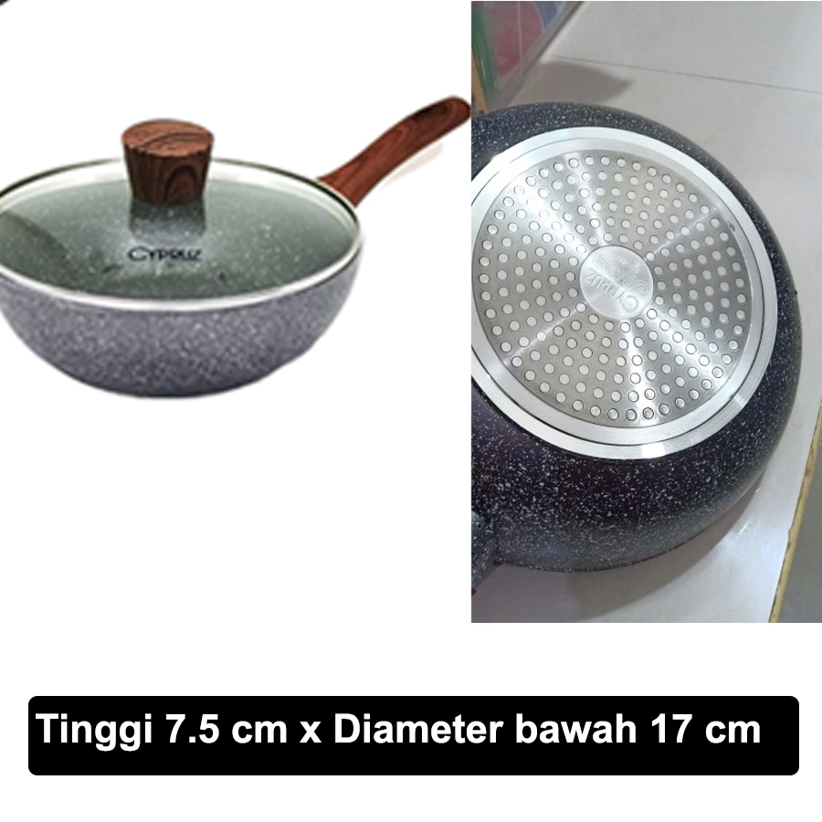 Jual Cypruz Cookware Fry Wok Pan Induksi Wajan Penggorengan Cyprus ...
